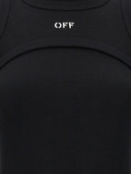 Off Stamp Cotton Midi Dress