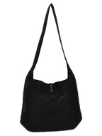 Le 5 À 7 Black Raffia Tote