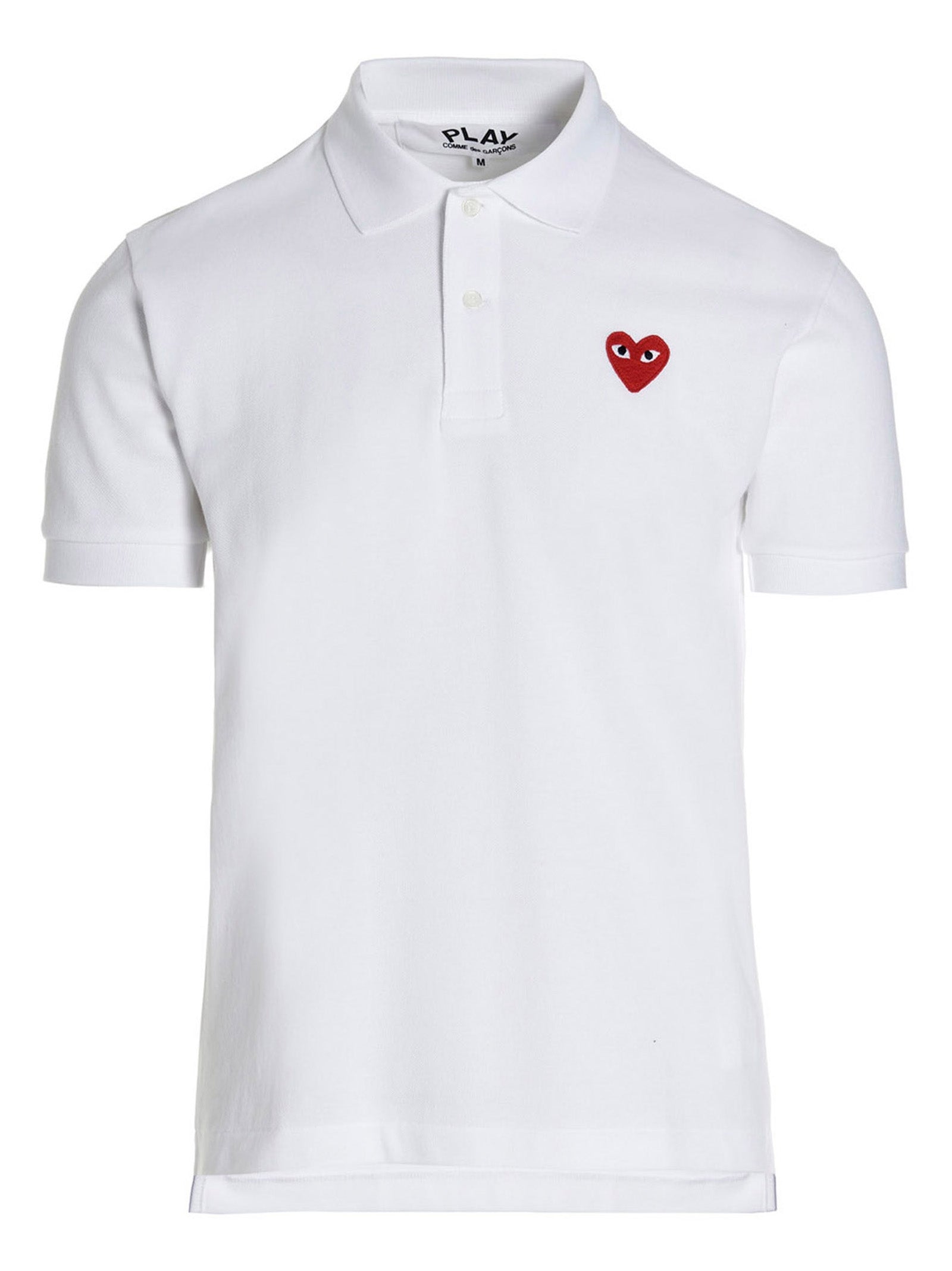 White Cotton Piqué Polo