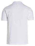 White Cotton Piqué Polo