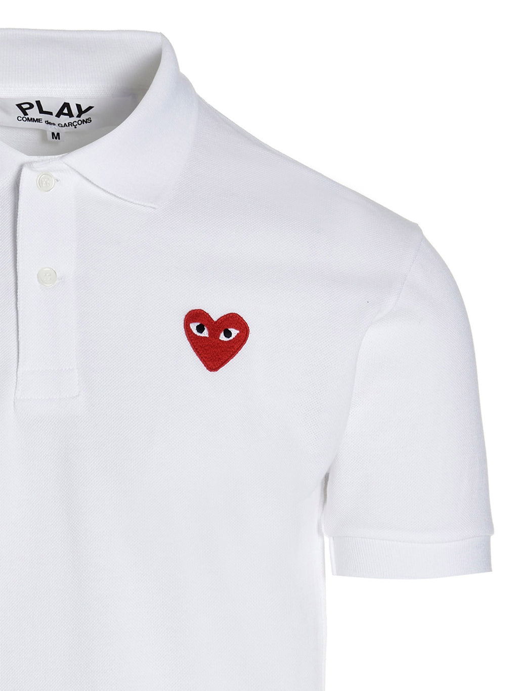 White Cotton Piqué Polo