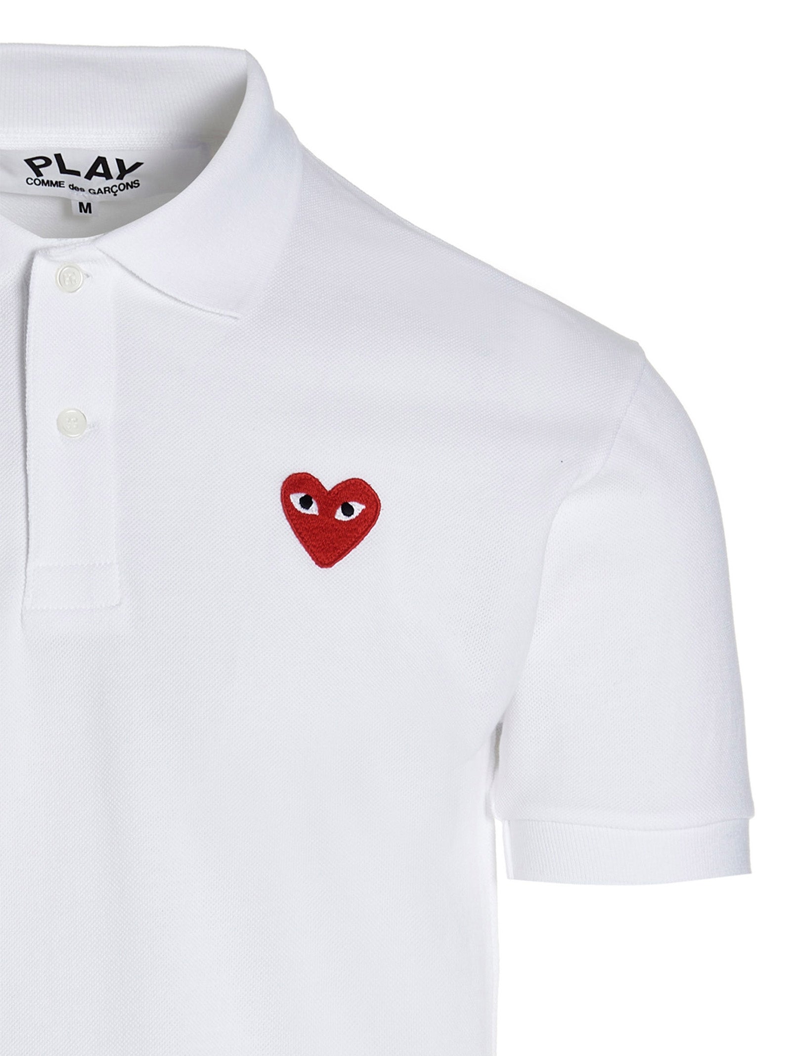 White Cotton Piqué Polo