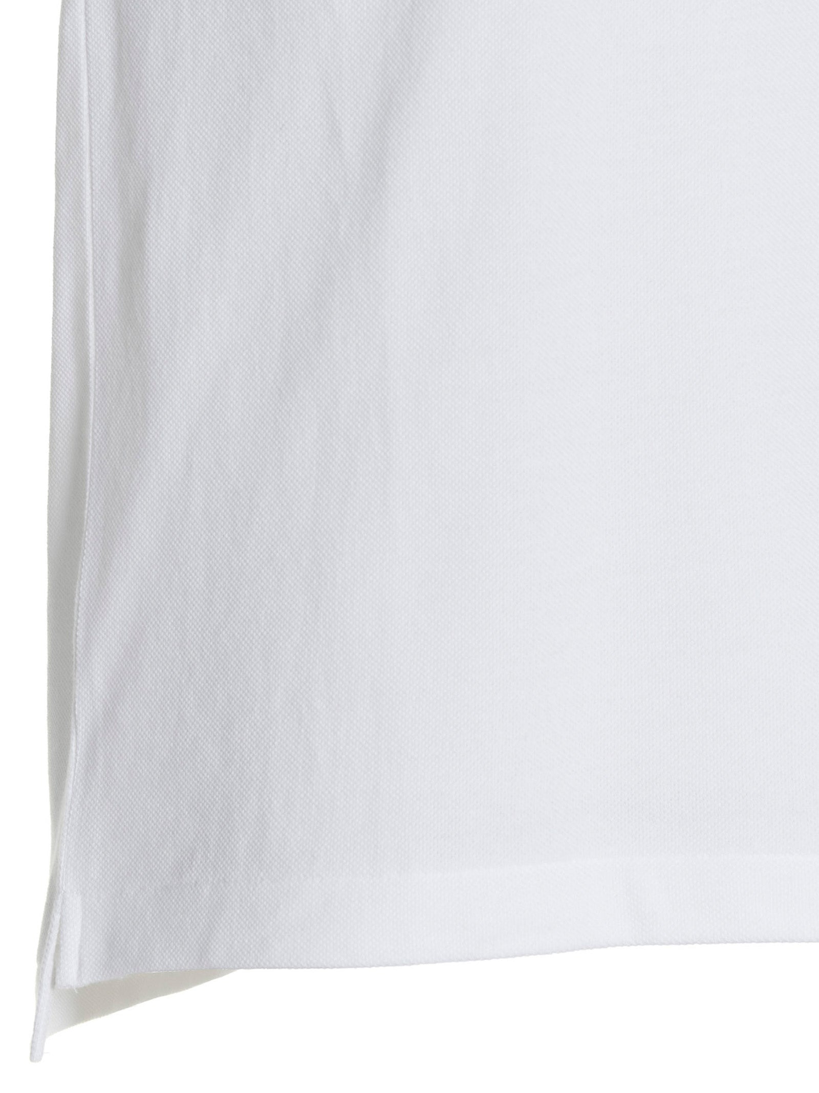 White Cotton Piqué Polo