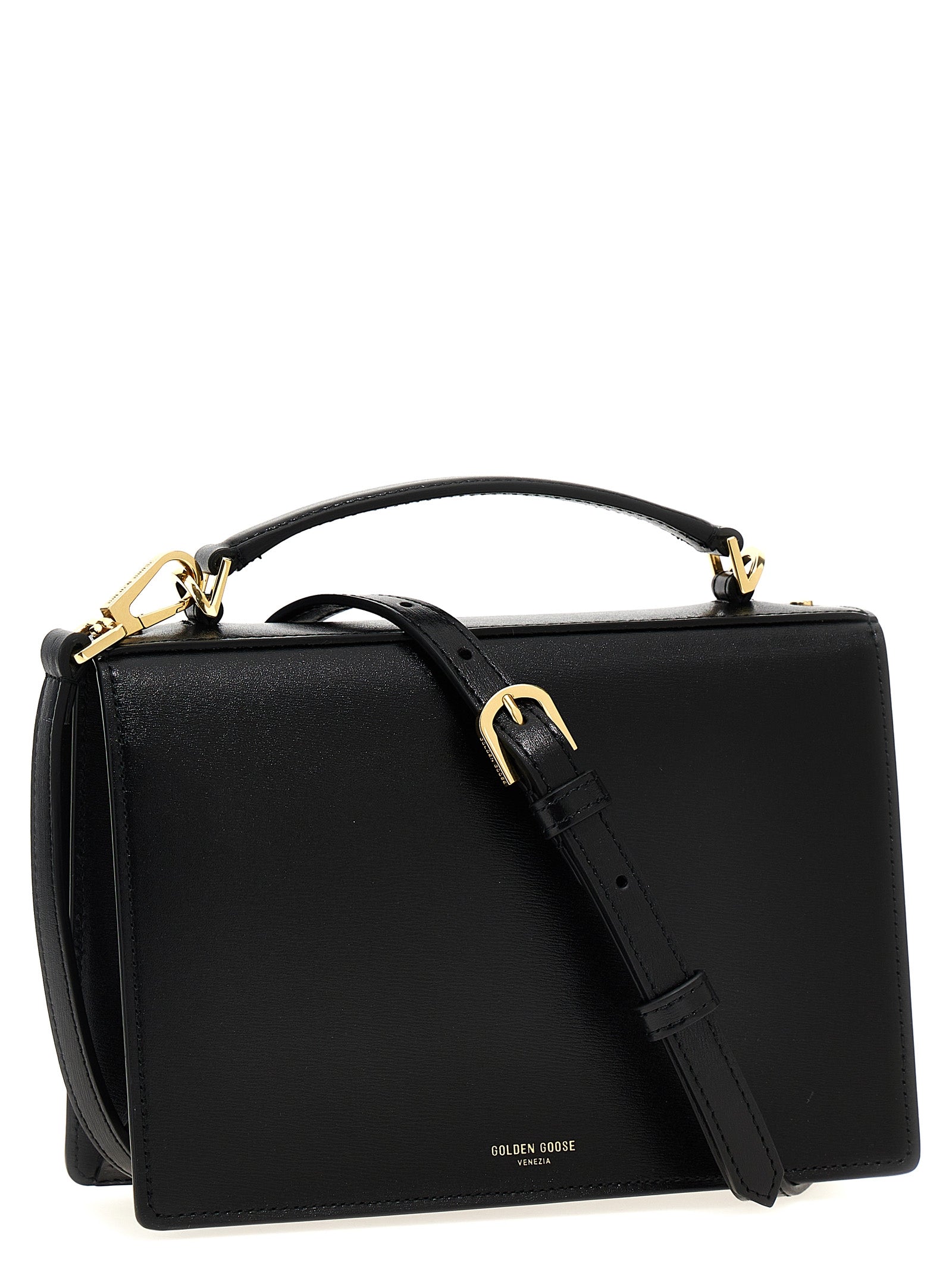 Black Palmellato Cowhide Venezia Handbag