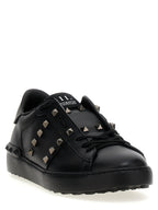 Calfskin Rockstud Untitled Sneakers