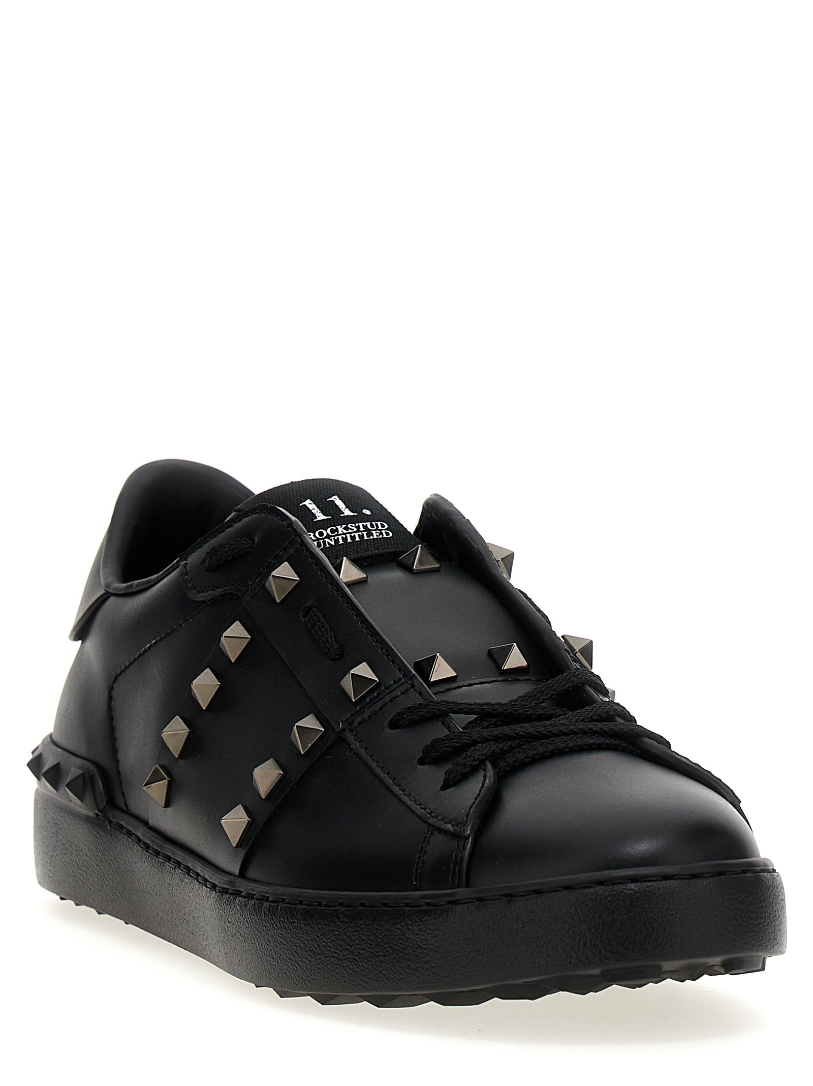 Calfskin Rockstud Untitled Sneakers