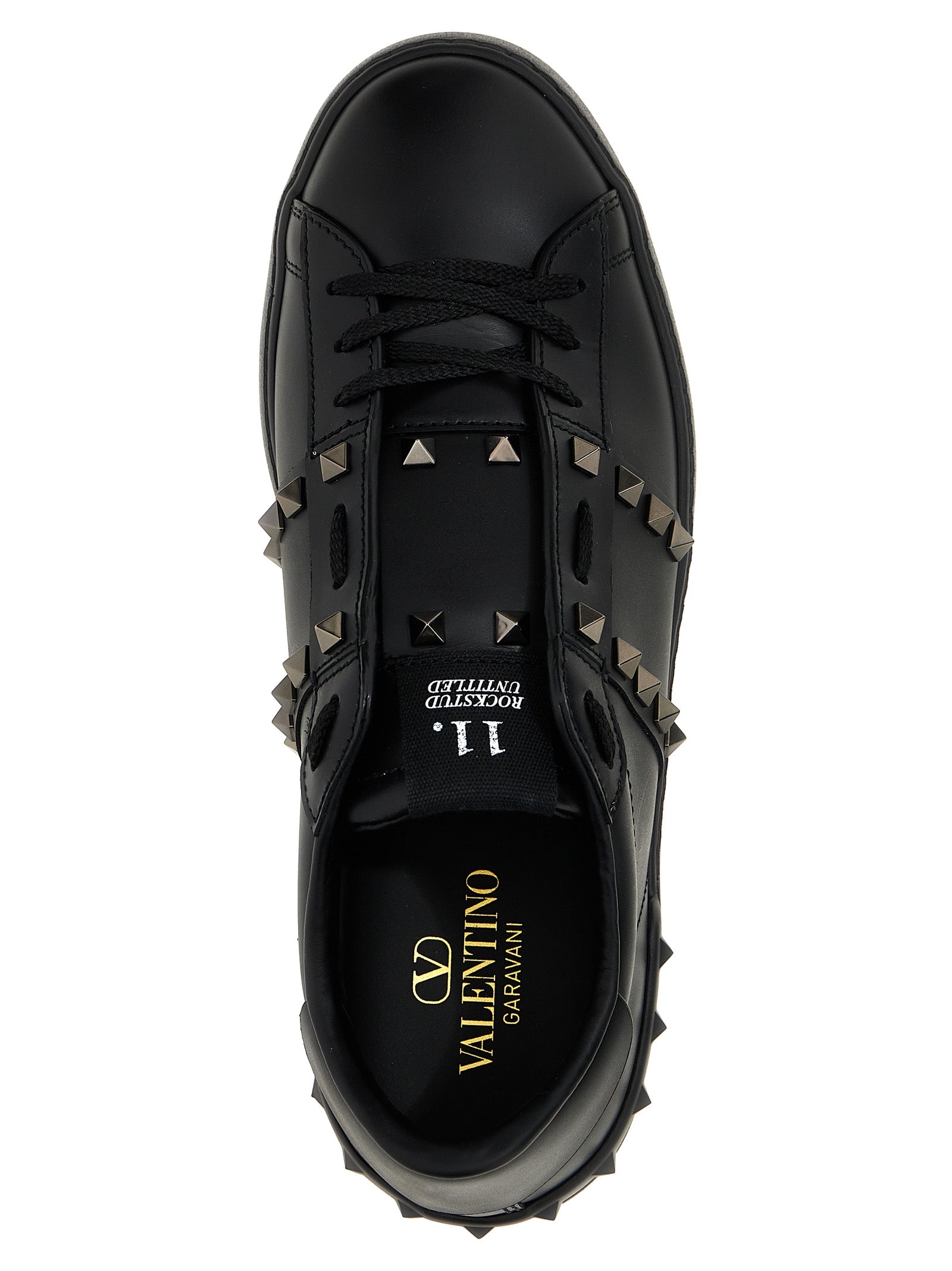 Calfskin Rockstud Untitled Sneakers