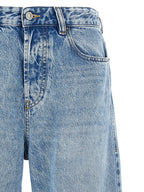 Low‑Waisted Wide‑Leg Cotton Jeans