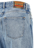 Low‑Waisted Wide‑Leg Cotton Jeans