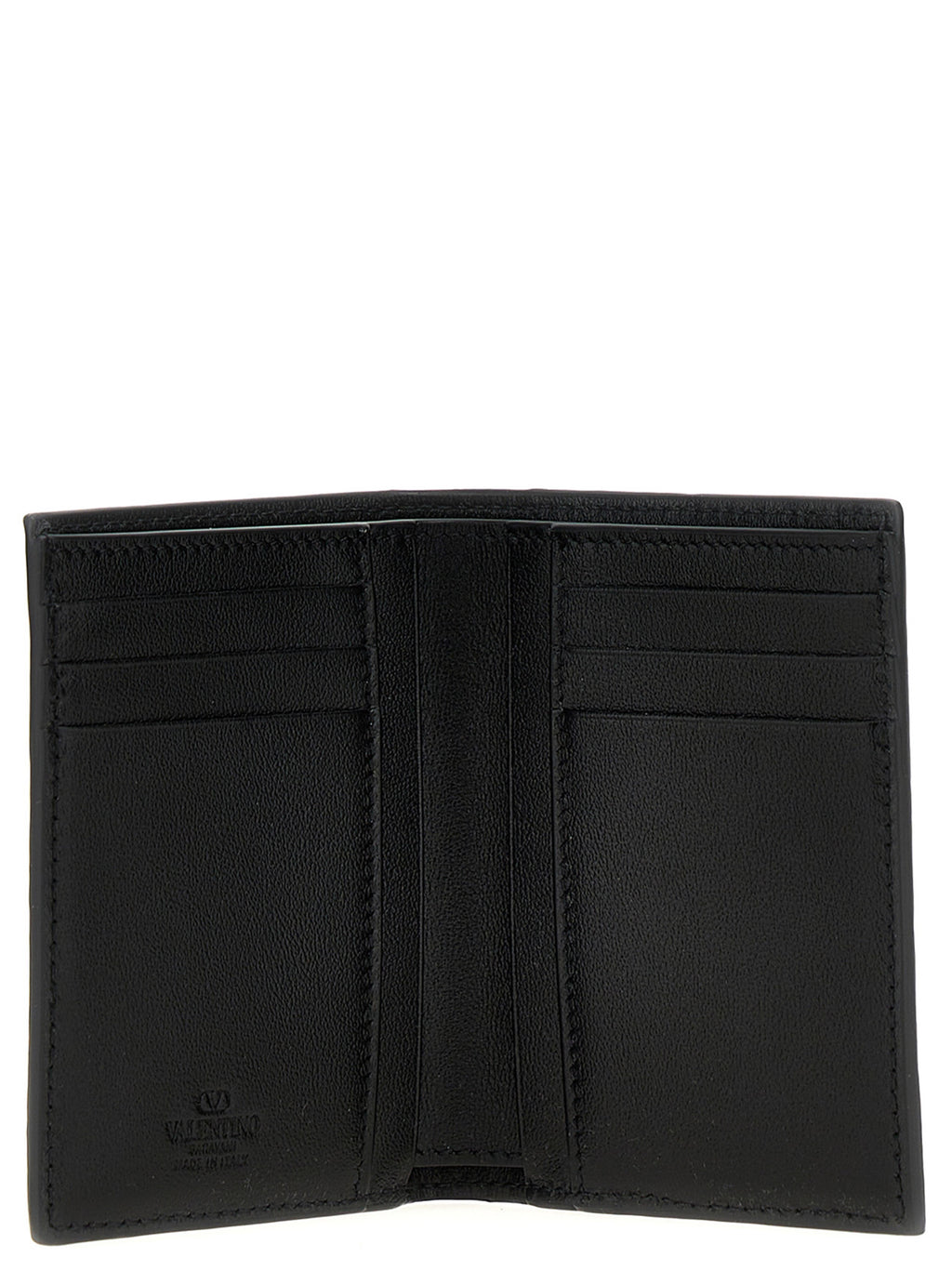 Black Ostrich Leather Cardholder