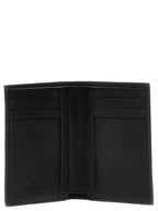 Black Ostrich Leather Cardholder
