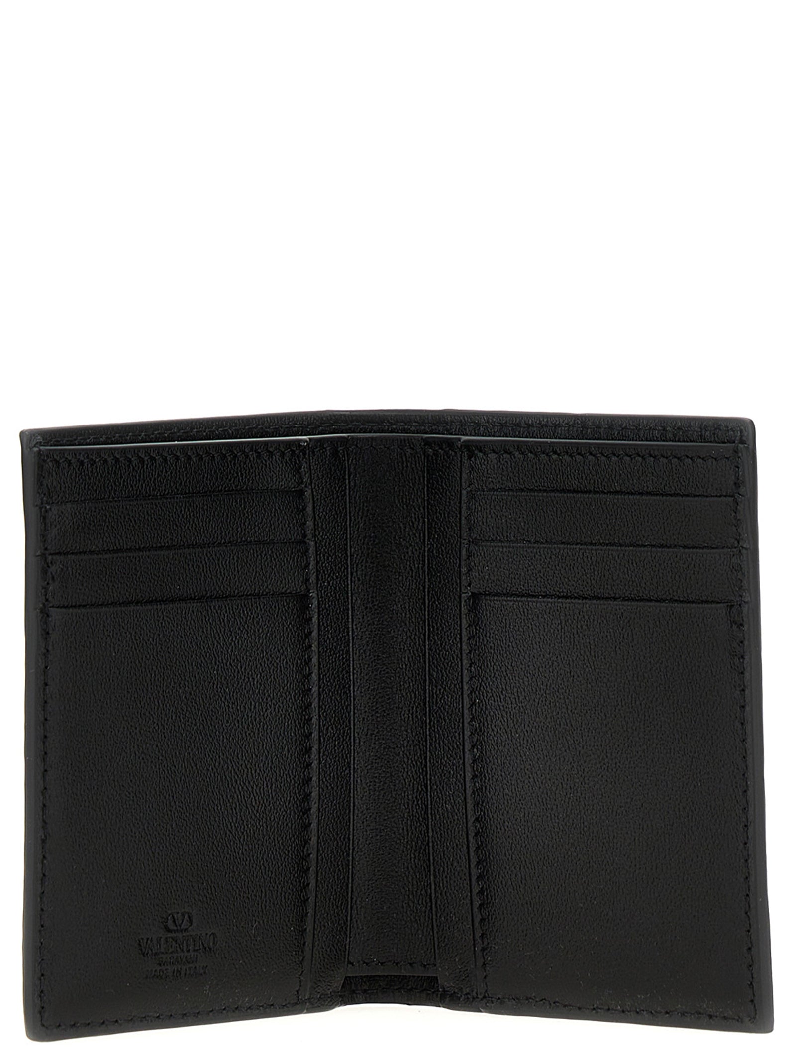 Black Ostrich Leather Cardholder