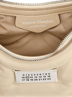 White Lamb Leather Glam Slam Hobo Micro Shoulder Bag