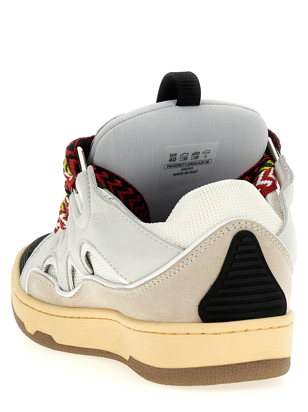Gray Calfskin Curb Sneakers