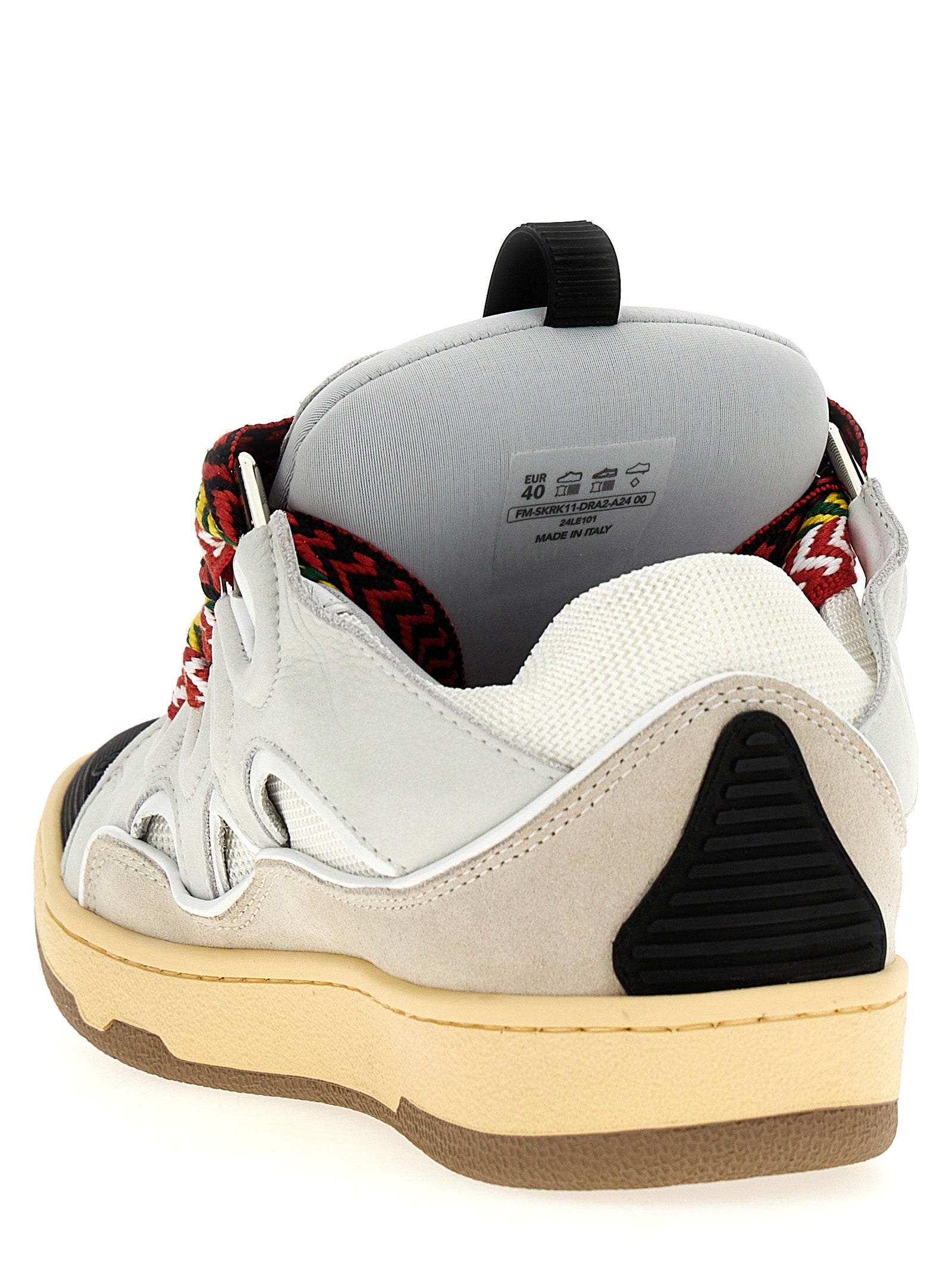 Gray Calfskin Curb Sneakers