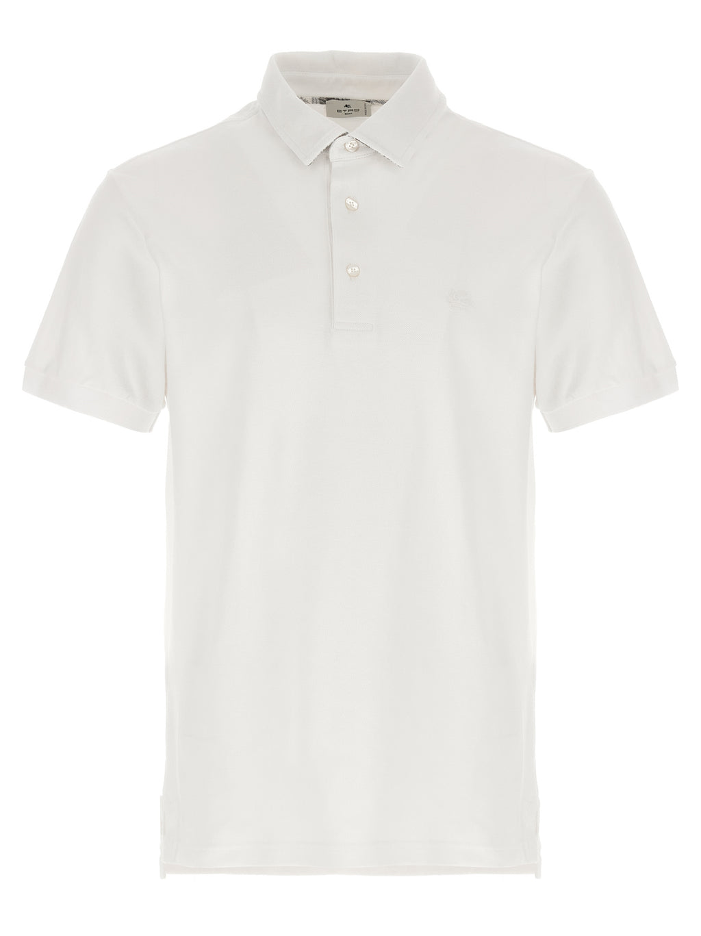 White Piqué Cotton Polo Shirt