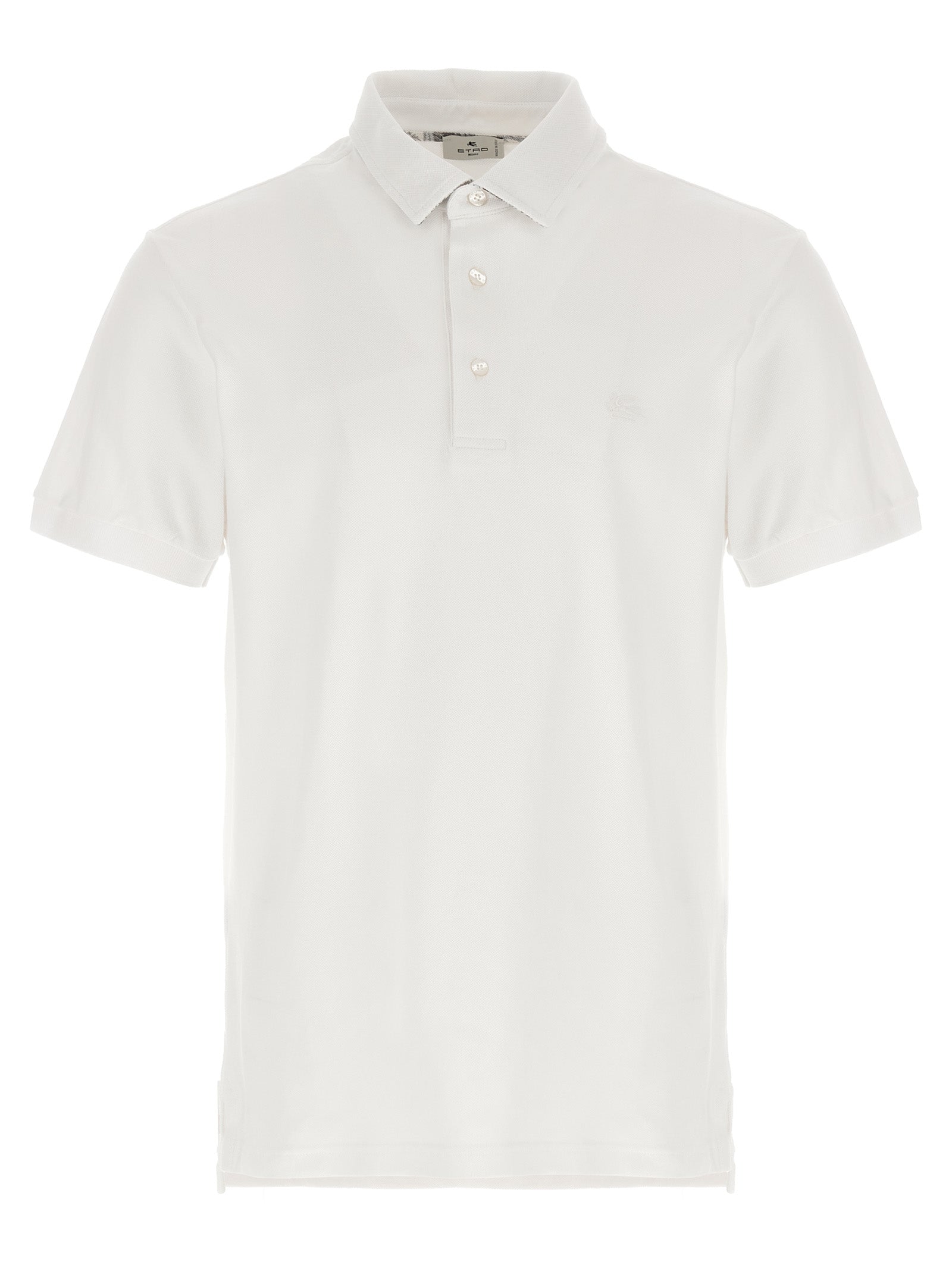 White Piqué Cotton Polo Shirt
