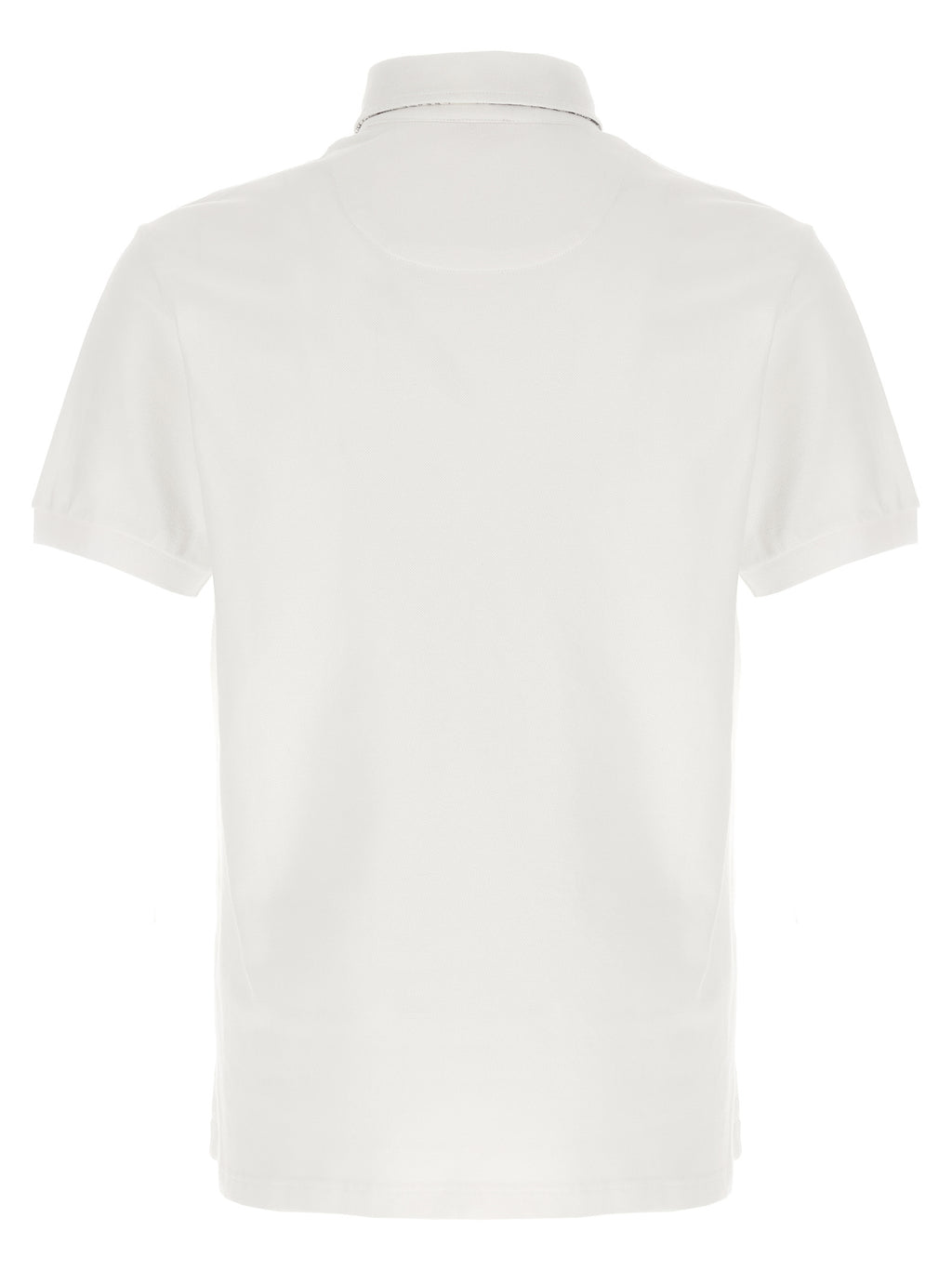 White Piqué Cotton Polo Shirt