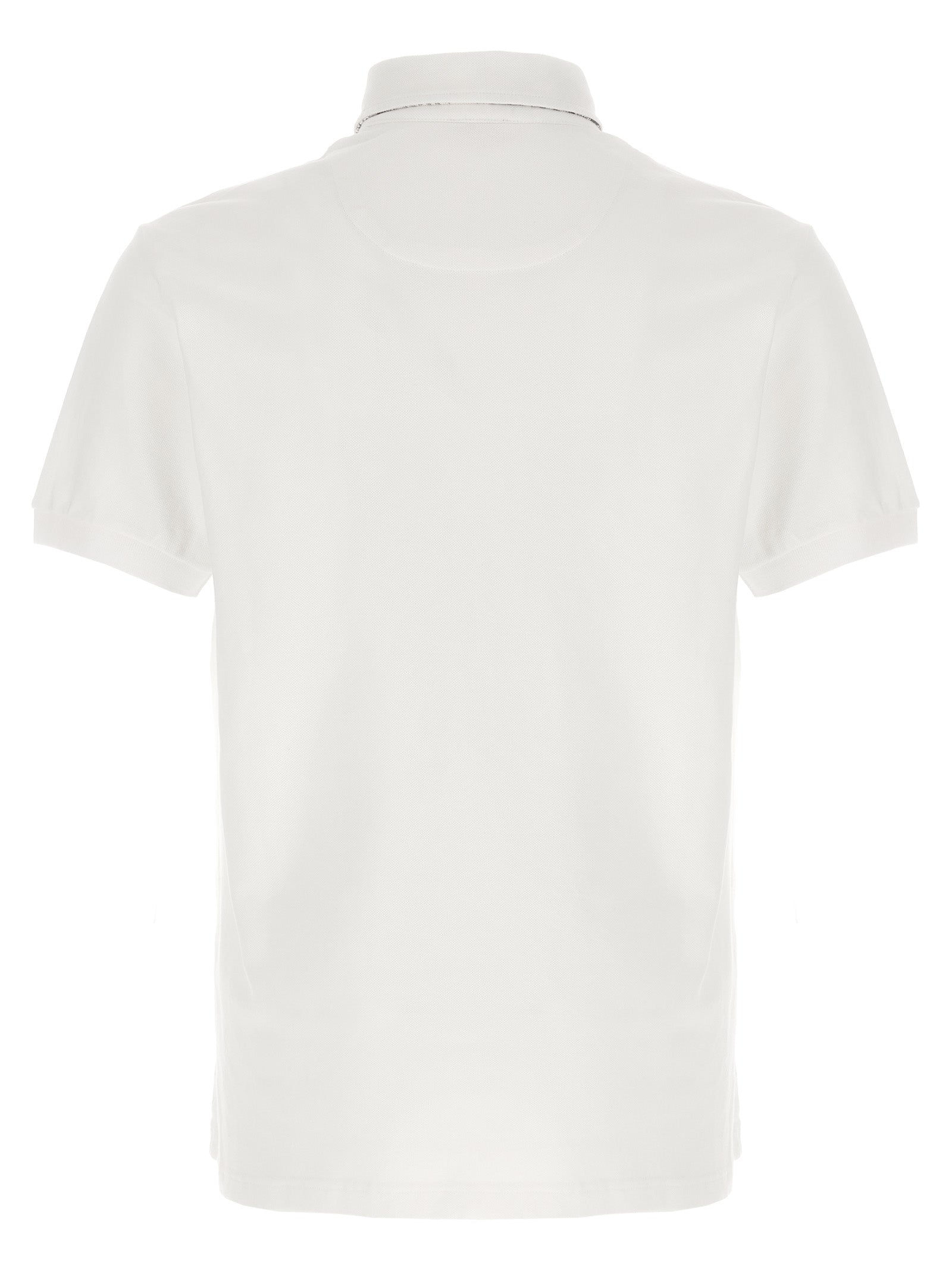 White Piqué Cotton Polo Shirt