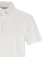 White Piqué Cotton Polo Shirt