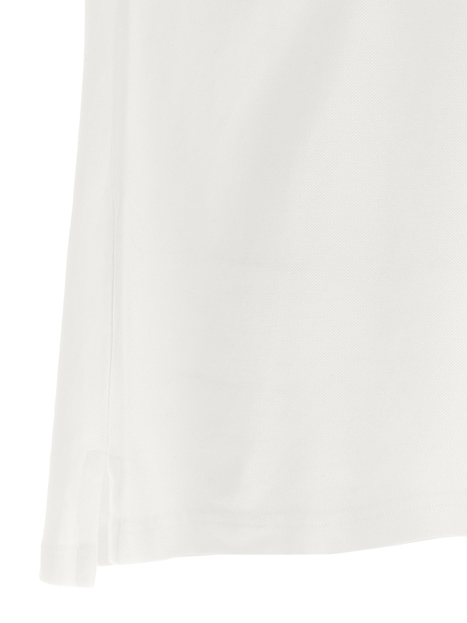 White Piqué Cotton Polo Shirt