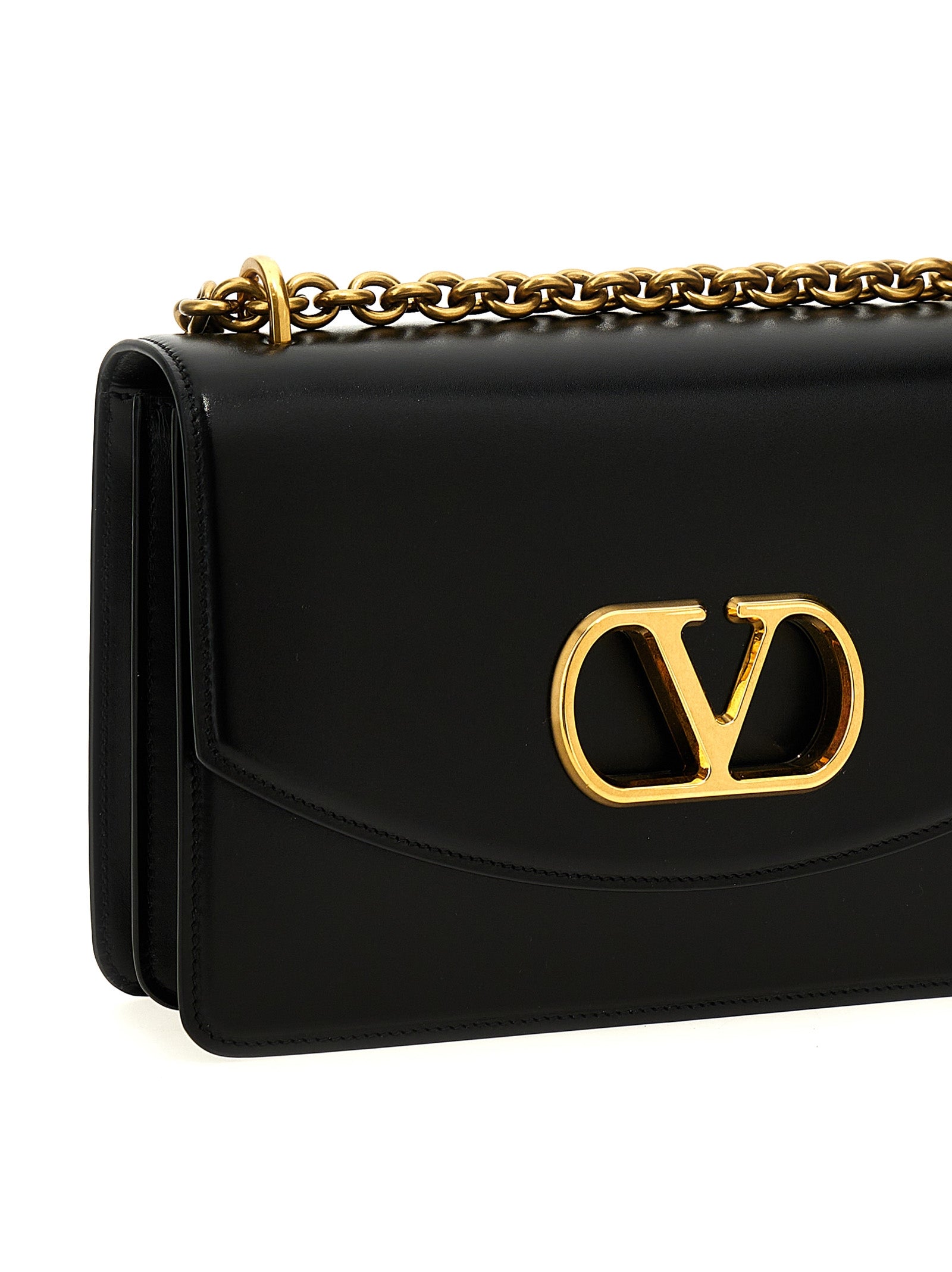 Calfskin Vain Shoulder Bag