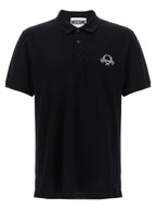 Black Cotton Piqué Polo Shirt