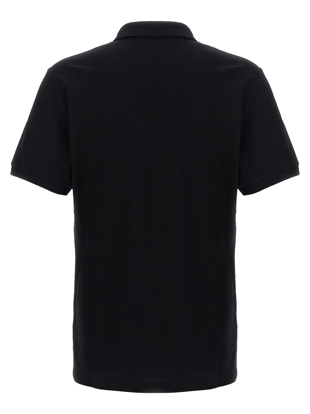 Black Cotton Piqué Polo Shirt