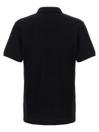 Black Cotton Piqué Polo Shirt