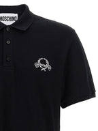 Black Cotton Piqué Polo Shirt