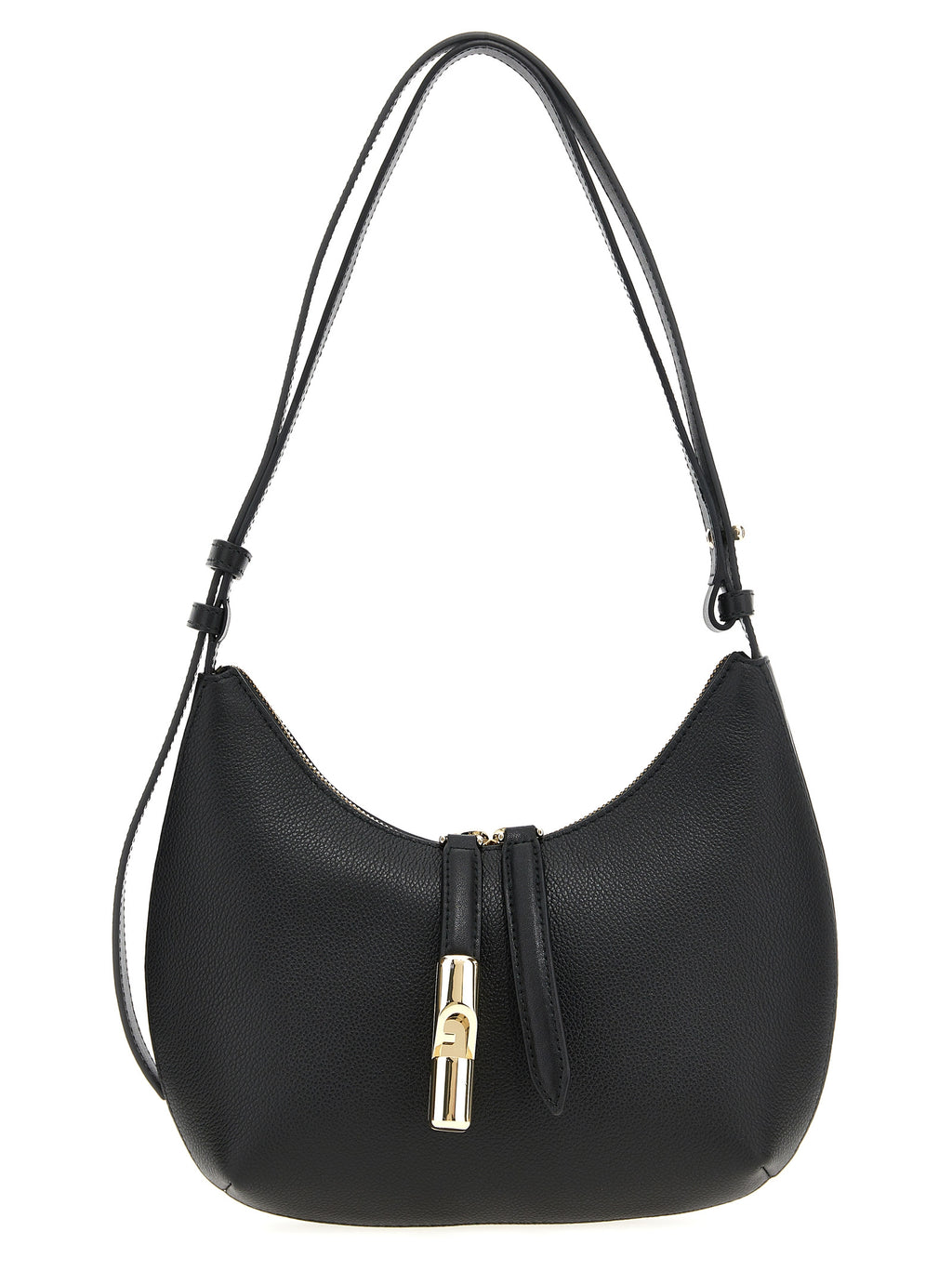 Hammered Leather Goccia Small Shoulder Bag