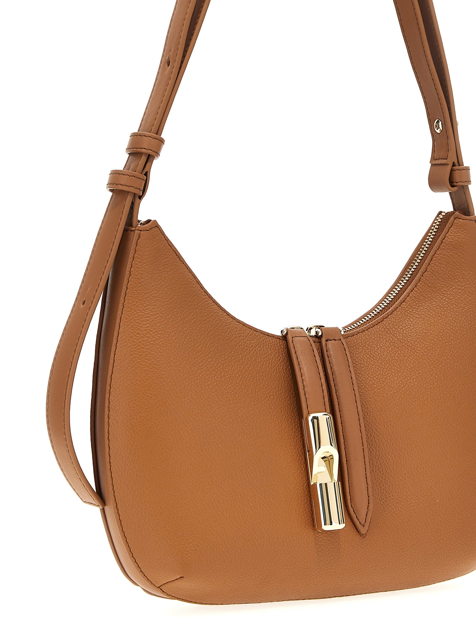 Hammered Leather Goccia S Shoulder Bag