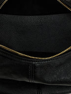 Black Calfskin Bracelet Hobo Piccola Handbag