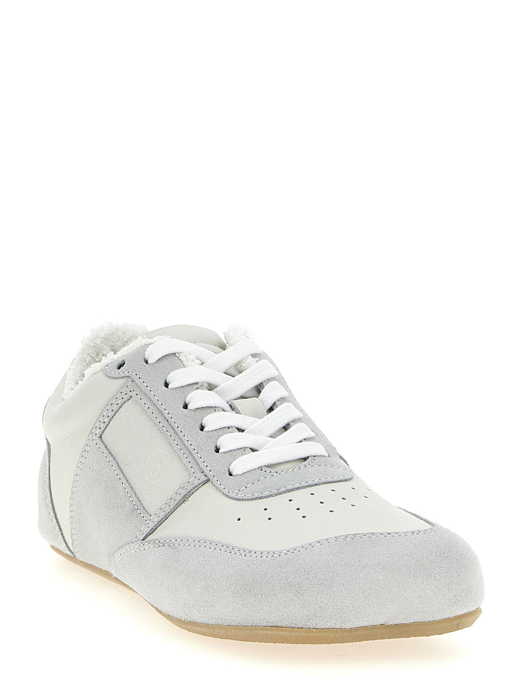 Gray Calfskin Athletic Sneakers