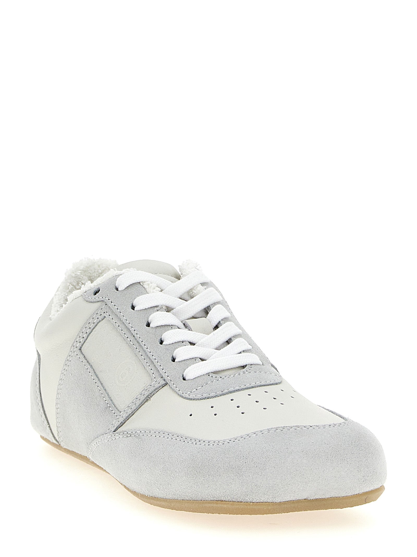Gray Calfskin Athletic Sneakers