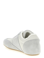 Gray Calfskin Athletic Sneakers