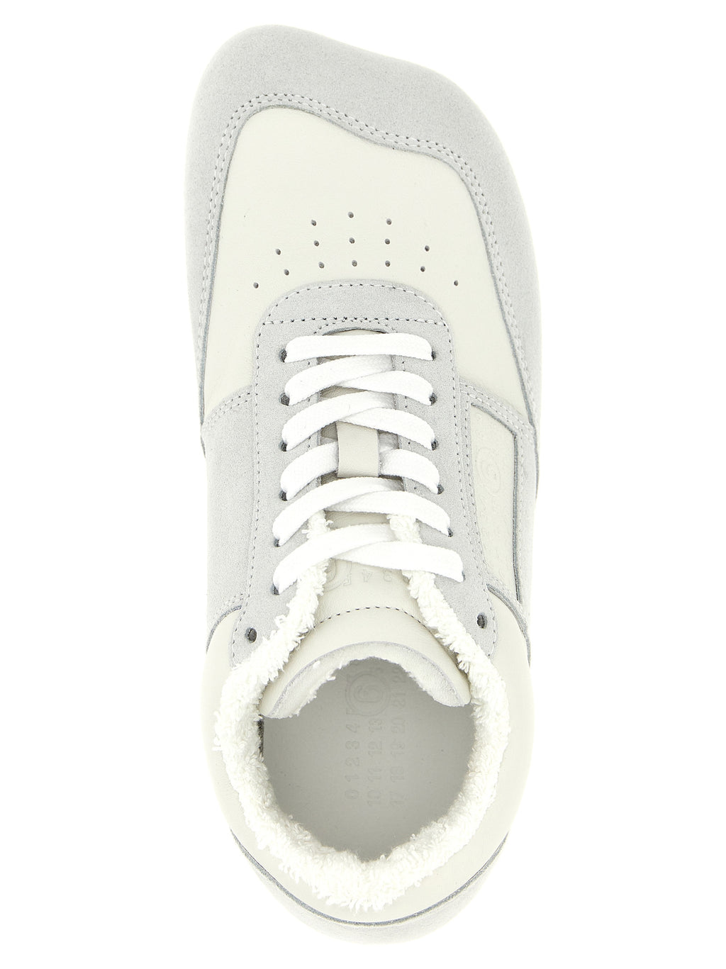 Gray Calfskin Athletic Sneakers