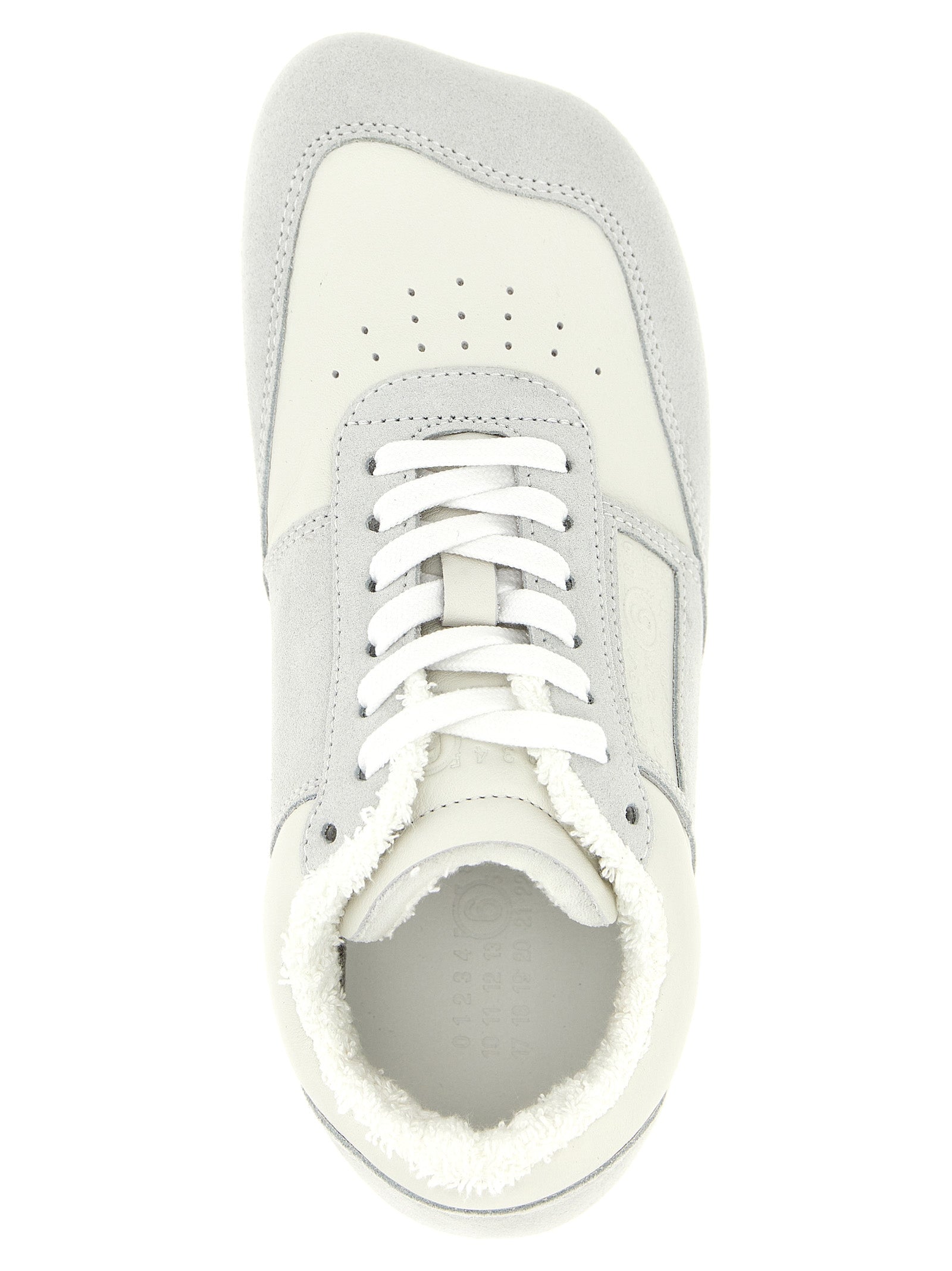 Gray Calfskin Athletic Sneakers