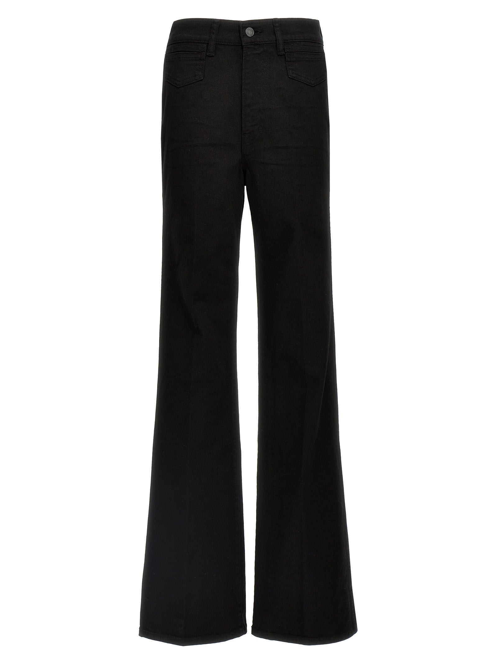 Cotton Stretch Wide Flare Jeans