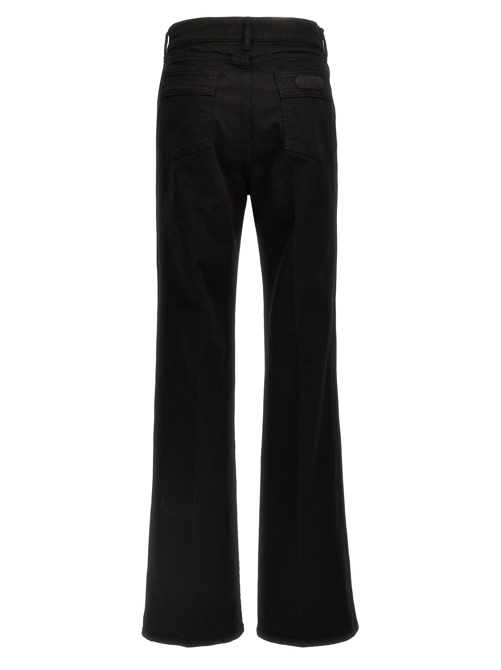 Cotton Stretch Wide Flare Jeans