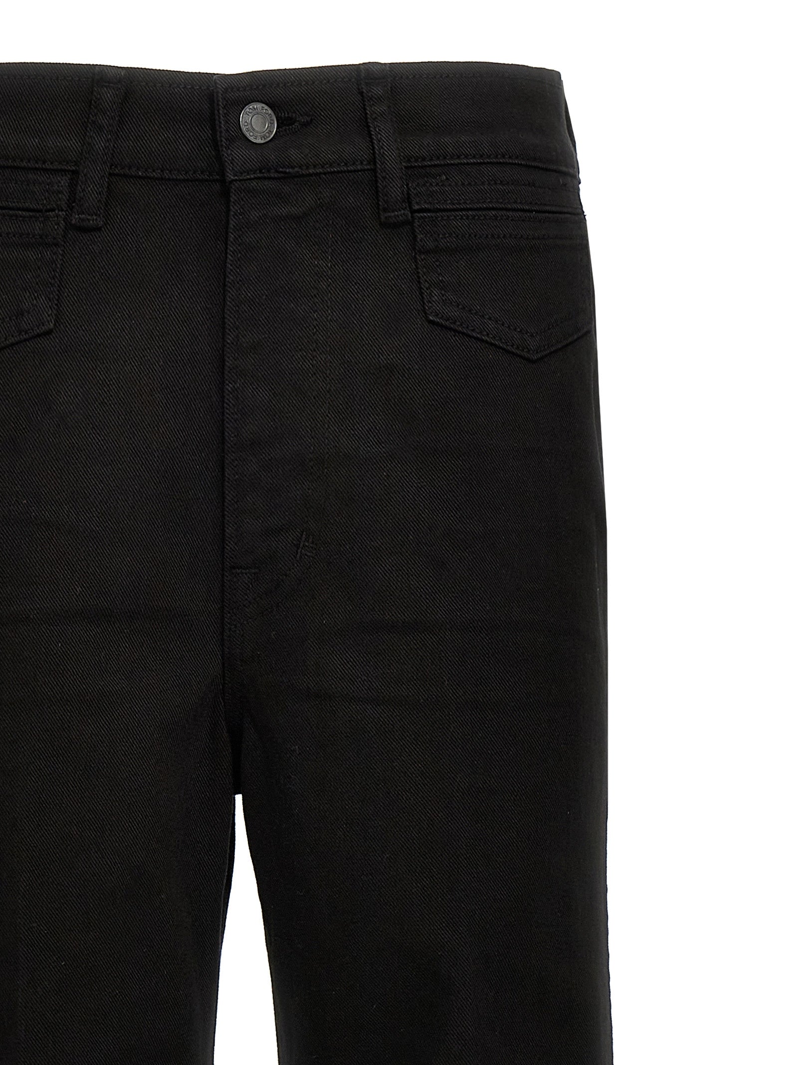 Cotton Stretch Wide Flare Jeans