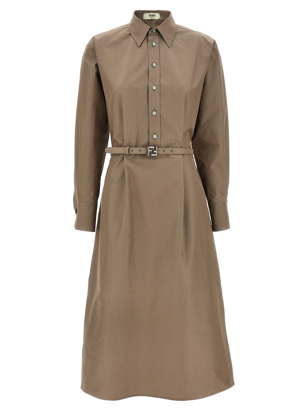 Cotton Silk Midi Dress