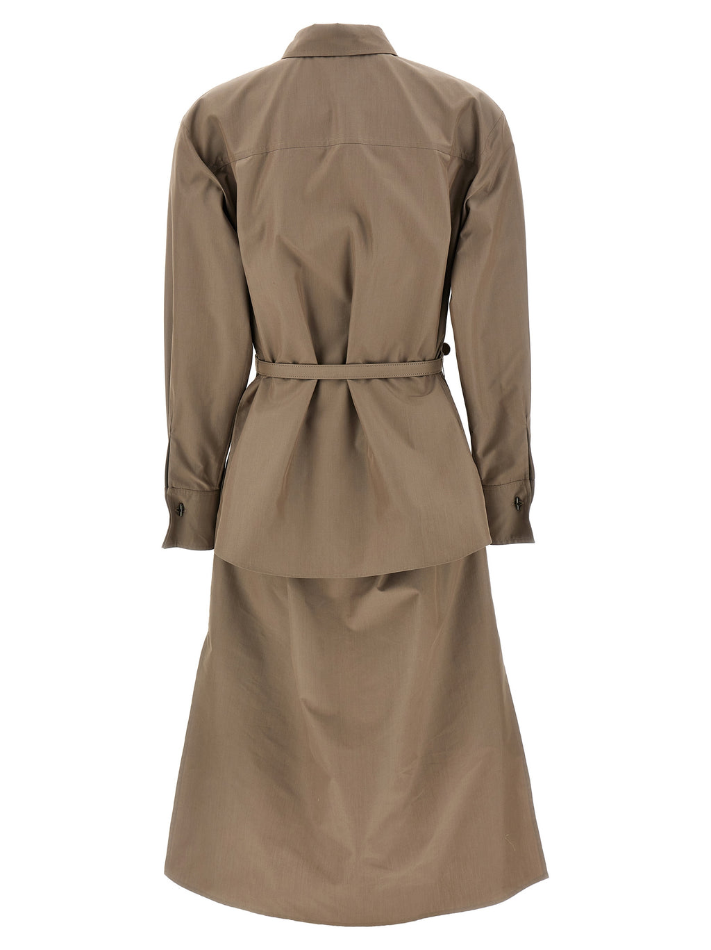 Cotton Silk Midi Dress