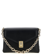 Black Leather Meridiana Shoulder Bag