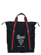 Large Blue Cotton Tote Bag