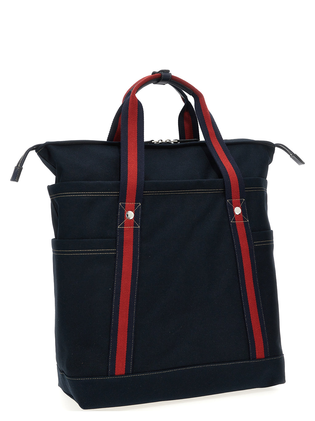 Large Blue Cotton Tote Bag