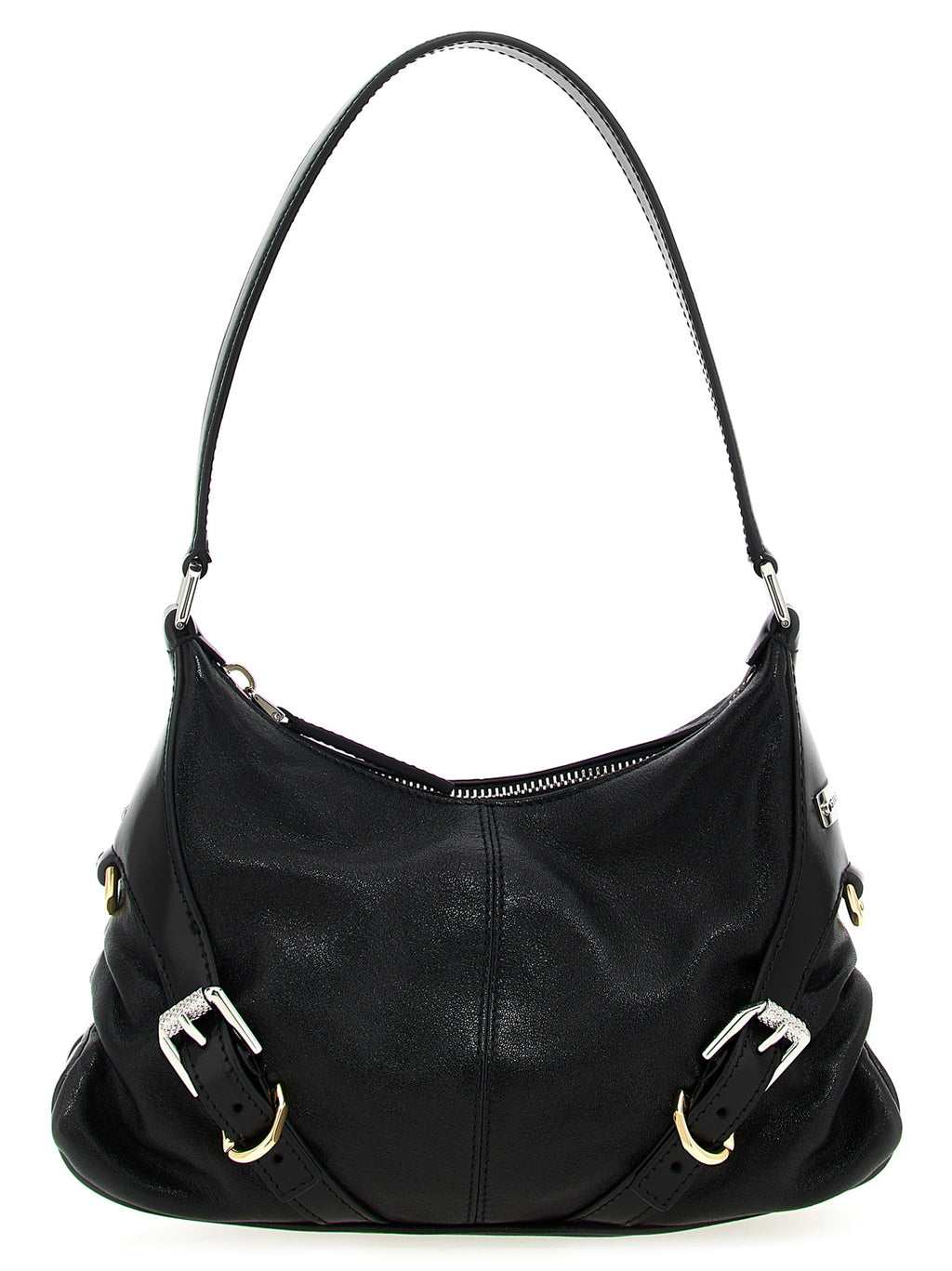 Black Lamb Leather Shoulder Bag