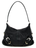 Black Lamb Leather Shoulder Bag