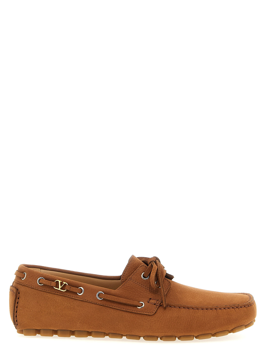 Brown Calfskin Driver Fastaway Loafers