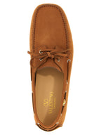Brown Calfskin Driver Fastaway Loafers